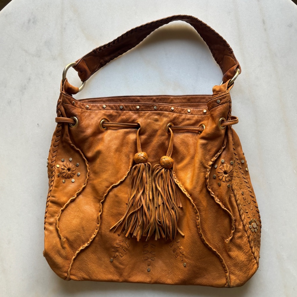 Junior Drake Leather Hobo Bag - Picture 4 of 14